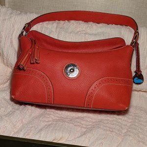Dooney & Bourke Red Leather  Zip Top purse